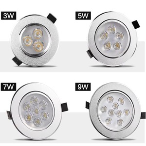 Siêu Sáng 3W 5W 7W Led Downlight cơ thể màu Trắng thay đổi độ sáng tại chỗ COB 110V 220V thiết bị chiếu sáng lõm xuống đèn trong nhà ánh sáng - Product Image 5