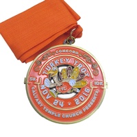 Medallas Deportivas Personalizadas de Metal Estilo Pirámide Ecológicas al por Mayor para Eventos de Triatlón y Maratón - Premios de Sublimación para Carreras de 5k y 10k