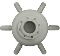 Aérateur à jet submersible résistant à la corrosion en acier inoxydable/PP/plastique technique, garantie 1 an, éjecteur air-eau