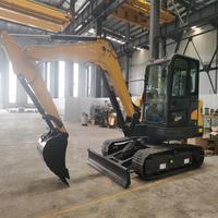 Excavatrice sur chenilles robuste de 6 tonnes, 49 CV de puissance, pour travaux de terrassement, défrichement et installation de pipelines
