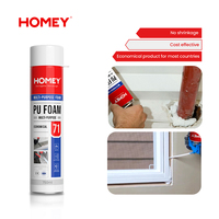 Scellant en mousse de polyuréthane HOMEY 750 ml, scellant d'isolation haute densité, fabricant pour matériaux de construction, remplissage de fissures de toiture et de murs