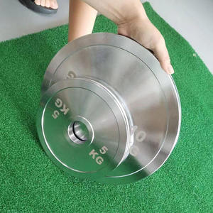 แผ่นกันชนสแตนเลสทนทานสำหรับการแข่งขันอุปกรณ์ออกกำลังกายในยิม - Product Image 5