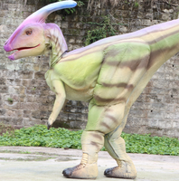 Costume de dinosaure Parasaurolophus réaliste personnalisé en métal pour spectacle, pour adultes, utilisation en intérieur/extérieur, centre commercial