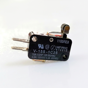 V-155-1C25 IP40 ABS ลิมิตสวิตช์ 15A 250V SPST ขั้วต่อแบบบัดกรี ใช้ในอุตสาหกรรม - Product Image 1