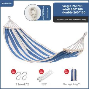 เปลญวนผ้าแคนวาสสีแดง Tuseng ป้องกันการล้ม รักษาสิ่งแวดล้อม สำหรับใช้ในบ้านพักตากอากาศและนักท่องเที่ยว รับน้ำหนักได้ 200 กก. มีหลายสี - Product Image 5