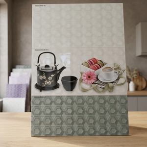 Carreaux muraux en céramique numérique émaillée 300x600mm pour cuisine et hall intérieurs avec fonction pare-feu - Product Image 2