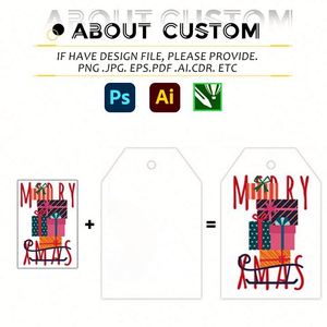 Wholesale Custom Thank You for <b>Small</b> Business Diy Christmas Greeting Promotional Gift Cards Blank Postcard Printing - Product Image 2