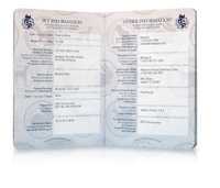 Accessoire de passeport personnalisé pour films, fourniture directe d'usine, cahiers de passeport amusants et personnalisés pour animaux de compagnie, papeterie pour animaux.
