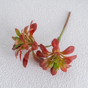 CallaFloral Artificial Succulent Plant <b>Red</b> PVC Soft Rubber High Simulation Wedding Decoration Greenery - Product Image 3