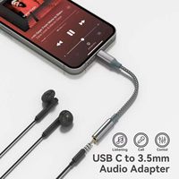 USB Type C à 3.5mm Femelle Casque Audio Jack Adaptateur Aux Audio Dongle Câble Cordon