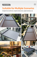 Pergola rétractable Sky en aluminium, toit motorisé électrique, auvent pliable résistant au vent, auvent extérieur pour patio, terrasse, jardin