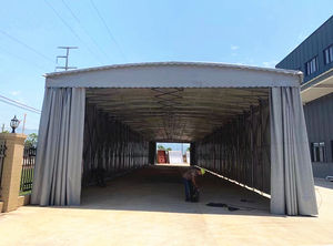 Tente rétractable pour chantier de construction, <span class=keywords><strong>abri</strong></span> temporaire pour entrepôt, installation rapide, structure en acier galvanisé, bâche en PVC - Product Image 5