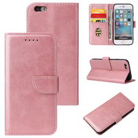 Funda de piel sintética tipo cartera para iPhone 6S/6 - Funda con soporte, 3 ranuras para tarjetas, cierre magnético y carcasa a prueba de golpes