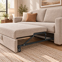 Charnière télescopique noire en gros avec roulettes pour canapé-lit convertible – Quincaillerie métallique pour l'installation de canapés-lits