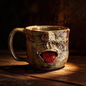 Creative Resin Tongue Out Face Mug Retro Funny Coffee Mug Milk Mug <b>Ornament</b> - Product Image 3