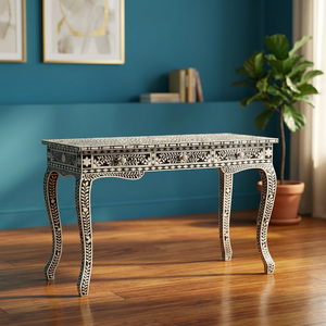 Mesa de Centro Moderna con Incrustaciones de Hueso BS INTERNATIONAL, con Estructura de Madera, Duradera y Ecológica, Garantía de 3 Años, Muebles para Sala de Estar - Product Image 1