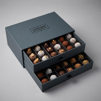 Boîte d'emballage de chocolat de luxe en gros |   Boîte cadeau rigide avec logo personnalisé imprimé |   Solutions sur mesure directement de l'usine