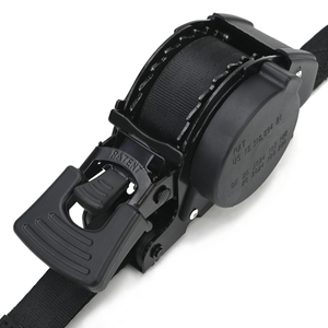 Sangles à cliquet rétractables de 1760 lb, 1 po x 15 pi, sangles d'arrimage avec crochets en <span class=keywords><strong>S</strong></span> - Product Image 2