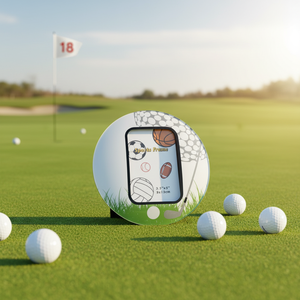 Cornice Portafoto a Tema Pallina da Golf - Cornice Digitale con Design a Pallina da Golf, Dimensioni 100x150 mm - Product Image 3
