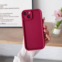 Casing HP Jiaojin Pro Baru Model Kotak 15 Stand TPU Animal Air Cushion untuk 14 Plus Tekstur Pasir Matte Lembut Premium 5G Penutup Belakang