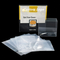 Vitrine de Présentation en Plastique pour ETB, Paquet de 5 Protections de Boîtier ETB, Plastique Transparent de Qualité Archivage 0.50mm, Pli Souple, Facile à Assembler