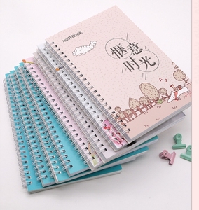 A5 semplice carta Kraft retrò bobina <span class=keywords><strong>libro</strong></span> studente linea orizzontale superficie morbida copia blocco note cartone animato carino taccuino personalizzazione - Product Image 6