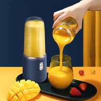 Mélangeur personnel pour shakes et smoothies, mixeur portable, presse-agrumes USB rechargeable avec 6 lames, 1/2 tasses