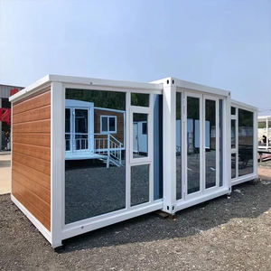 Casas de contenedores plegables portátiles modernas Casa modular plana de abuelita móvil prefabricada para Centro Comercial Hotel Panel sándwich de uso al aire libre - Product Image 5