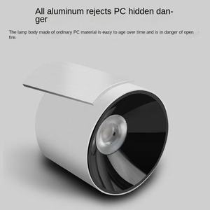 Foco LED Cilíndrico Blanco Minimalista, Regulable, SMD, de Superficie, Redondo, Sin Techo, Moderno - Product Image 3