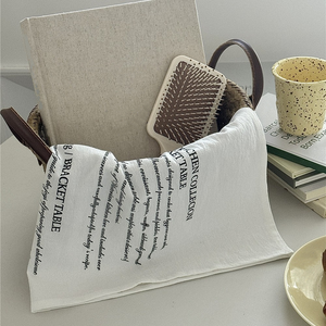 Essuie-tout de cuisine personnalisé réutilisable en coton naturel, motif anglais vintage, en coton et lin, pour la décoration de cuisine et comme accessoire de photographie - Product Image 4