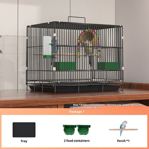 Etkili Demir Tel Katlanabilir Kuş Kafesi Şifreli Tasarım Muhabbet Kuşu, Sultan Papağanı, Muhabbet Kuşu için - Yüksek Kaliteli Kuş Bakımı Açık Hava Kullanımı İçin - Product Image 6