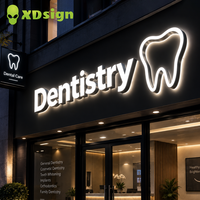 Lettres lumineuses personnalisées XDsign à LED en acrylique 3D, éclairage frontal néon, contrôle Bluetooth/télécommande, pour publicité automobile et décoration