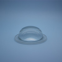 Diffuseur de lumière LED en borosilicate, lentille à 90 degrés