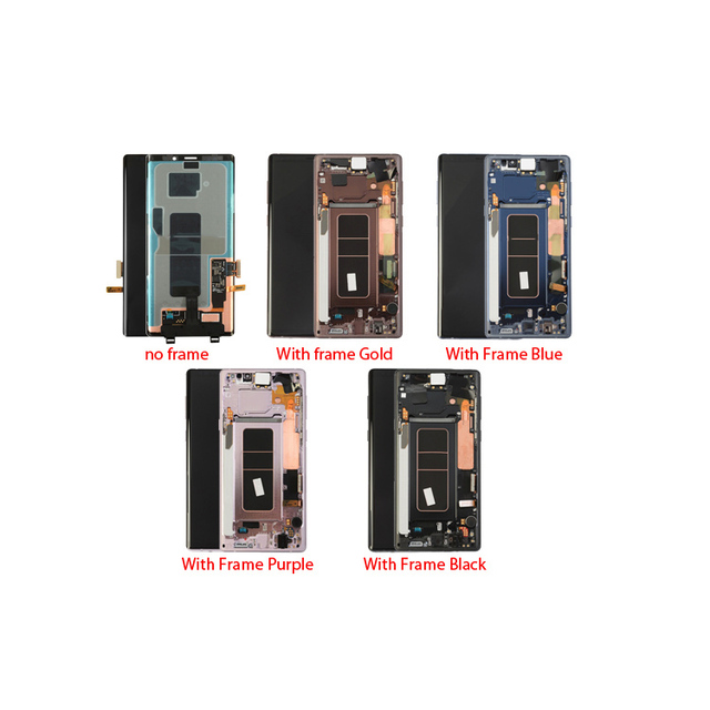 Wholesale Price Parts for samsung galaxy Note 9 Lcd Screen Display Touch Panel with Frame Replacement