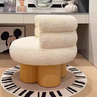 Fauteuil d'appoint moderne blanc, canapé simple, chaise de détente pour salon