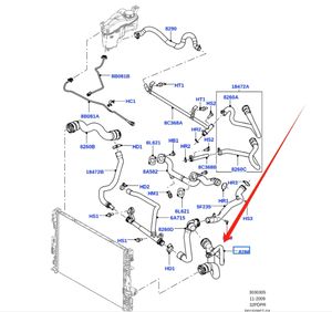 OE LR007413 is cocok untuk Land Rover Freelander <span class=keywords><strong>2</strong></span> perakitan selang bawah kendaraan, selang pendingin mesin, Selang radiator - Product Image 5