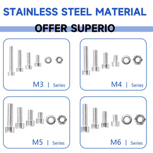 Stainless Steel Screw And Nut Set 850pcs Metric Hex Head With Flat Washers For General Use - Product Image 2