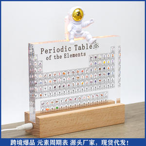 Decoración de Escritorio con Tabla Periódica de Acrílico, Regalo Educativo de Química para Estudiantes, Decoración Científica Escolar - Product Image 5
