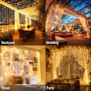 Hot Sale LED <b>Christmas</b> <b>Icicle</b> <b>Light</b> <b>Outdoor</b> Waterproof Party Wedding fairy Curtain <b>Light</b> Street Garden Decorative String <b>Lights</b> - Product Image 5