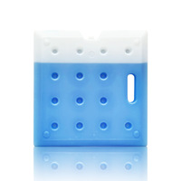 Série complète de blocs de glace réutilisables, durables et non toxiques - 150-3300G, multi-tailles, étanches, en PEHD bleu, pour la chaîne du froid (aliments et vin)