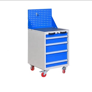 Heavy Duty Drawer Garage Storage Steel Tool Cabinet With Mechanic Trolley On Wheels Metal Tool Cabinet