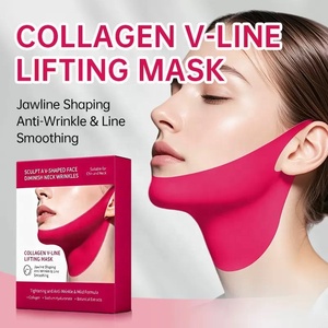 <span class=keywords><strong>Maschera</strong></span> Lifting V-Line in Idrogel per Viso, Mascara Modellante a V per Mento e Guance, Cura della Pelle, Rassodante, Private Label - Product Image 1