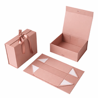 Boîtes cadeaux magnétiques de luxe personnalisées avec logo imprimé en relief pour cravates, avec laminage mat, construction en carton recyclé