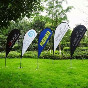 ธงชายหาดแบบกำหนดเองใหม่ปี 2025 ธงชายหาดสำหรับกีฬา ทนลม พิมพ์ลายขนนก สำหรับโปรโมชั่น - Product Image 3