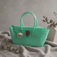 Sac fourre-tout transparent en PVC grande capacité pour femme, élégant, pour l'été, avec fermoir argenté, vente directe usine