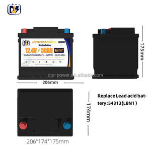 Na + SIB 12.4v 50Ah 700CCA Sodium Ion baterai Cranking Sodium-ion mobil memulai baterai untuk timbal asam baterai 54313 LBN1 - Product Image 3