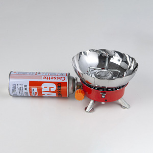 Fornello da Campeggio Portatile Mini a Butano, Leggero, Antivento, Pieghevole, per Viaggi all'Aperto - Product Image 6