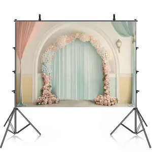 Mother Day Vintage 3D Decor Backdrops For Girl Cake Smash Photography Photographic Princess Backgrounds For Photos Studio Props