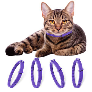 Collar calmante para gatos de material de silicona, paquete de 4 piezas al por mayor, longitud ajustable con alta calidad, reduce la ansiedad de los gatos - Product Image 3