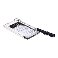 External Hard Drive Enclosure for 2.5-inch SATA Drives with Plastic Mobile Rack and Locking Tray